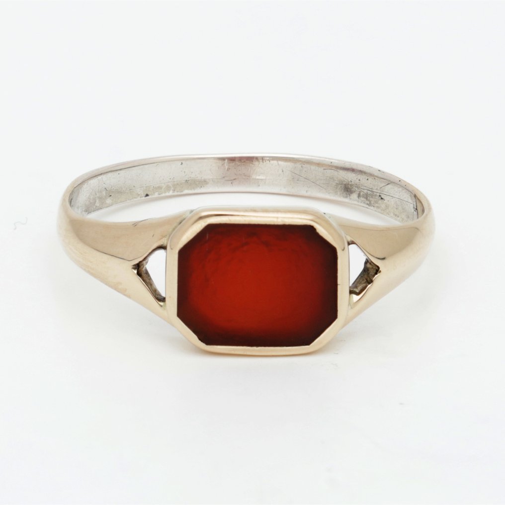 Gyűrű - 14 kt. Sárga arany - Carneool #1.0