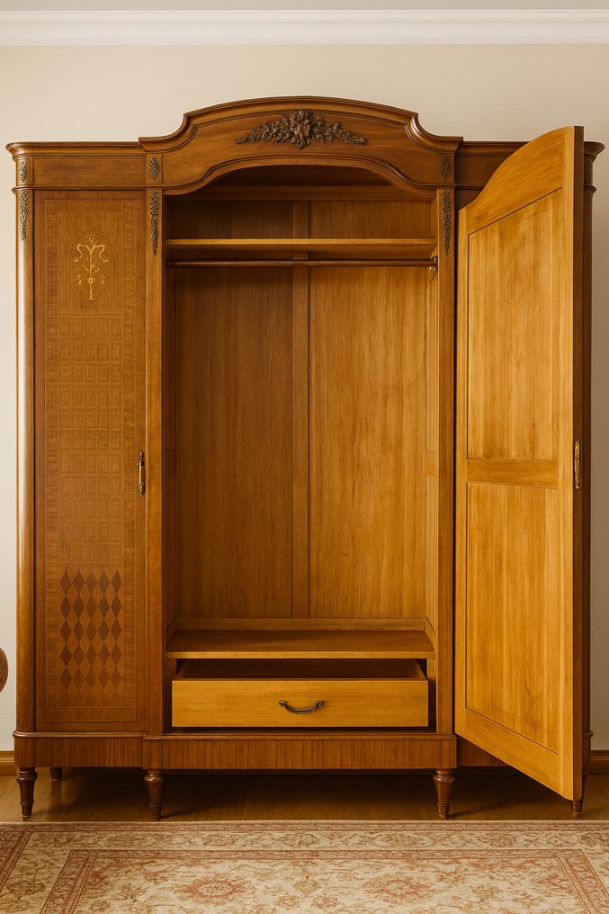 Ruhásszekrény - Fa, Bronz #3.2