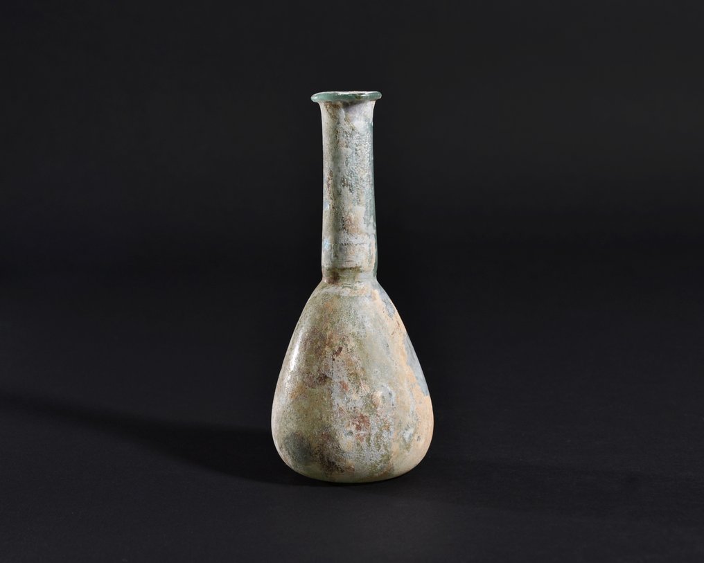 古罗马 玻璃 Unguentarium - 12.3 cm #2.1