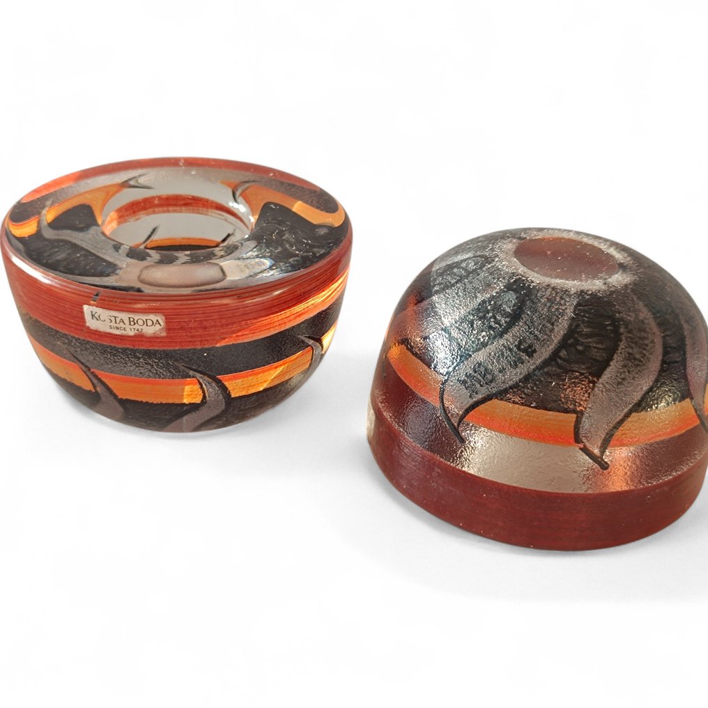 Kosta Boda - Monica Backström - Κηροπήγιο Τόνγκα (2) - Γυαλί #1.0