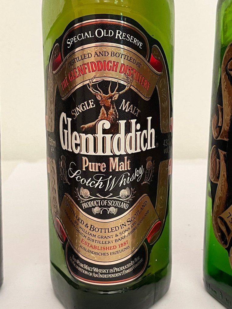 Glenfiddich Classic & Pure Malt - 75 cl - 3 flaschen #3.2