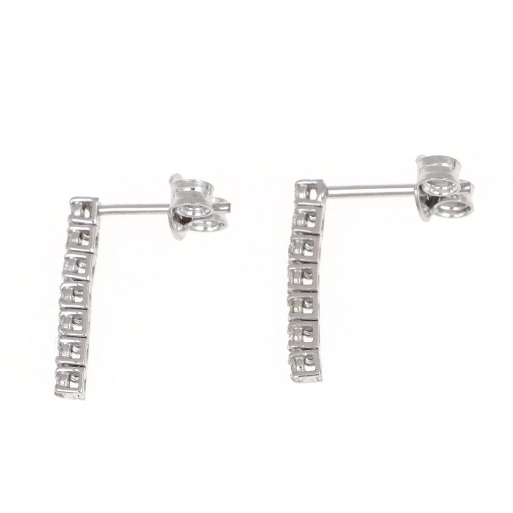 没有保留价 - 耳环 - 18K包金 白金 - 0.50ct. tw. 钻石 (天然) #4.3