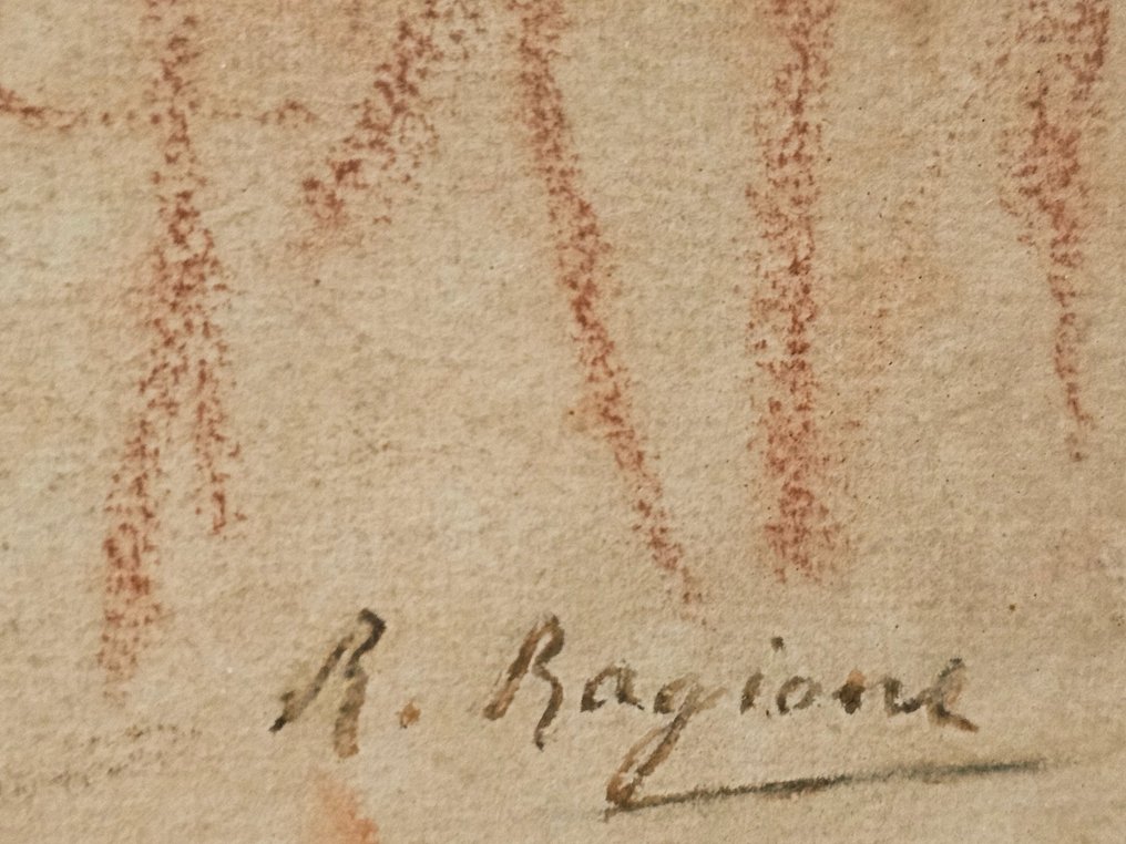 Raffaele Ragione (1851 - 1925) - Pranzo in famiglia / Profilo di donna #2.1