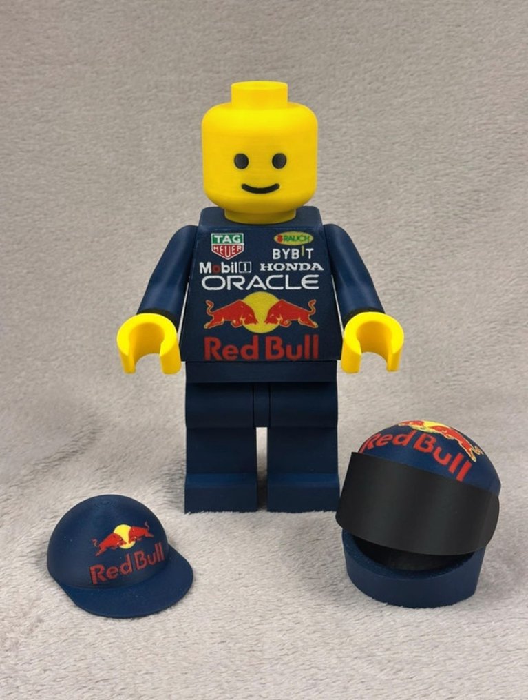 Lego Minifigure - Promotional - Formula 1 Red bull racing 23 cm #1.0