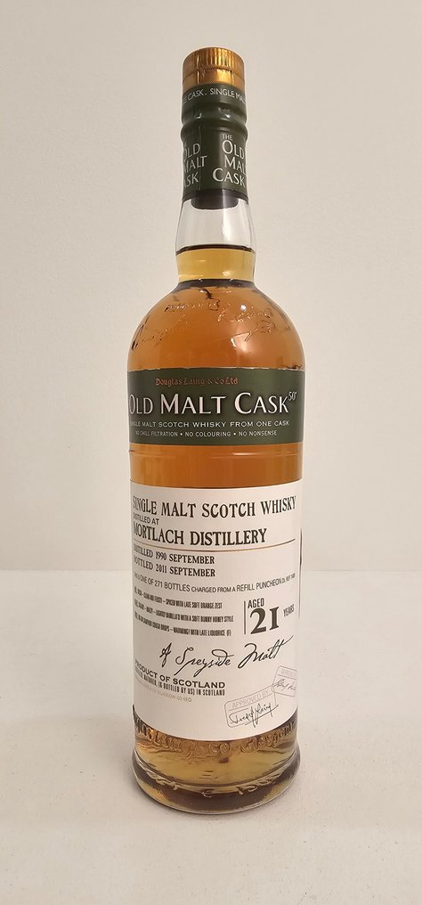 Mortlach 1990 21 years old Old Malt Cask - Douglas Laing  - b. 2011  - 70 cl  #1.0