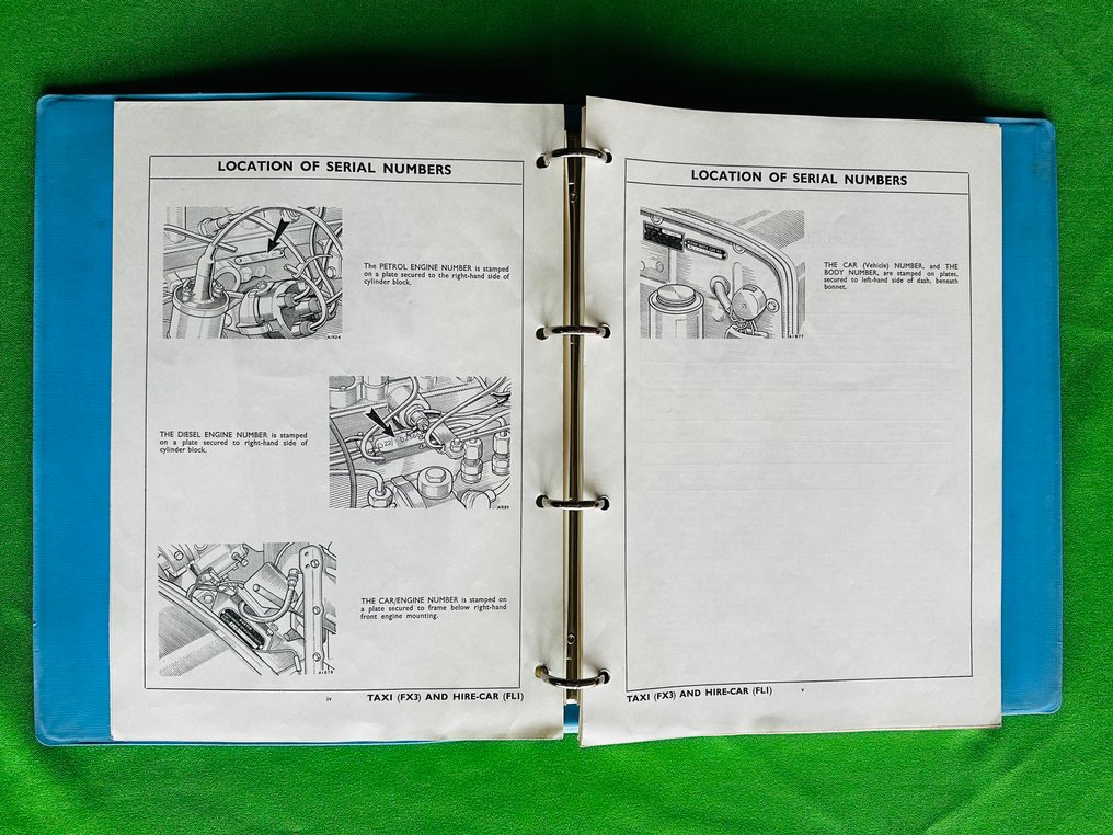 Manual - Austin - Taxi & Hire Car (FX3, FX3D, FL1, FL1D) Service Parts List #4.3