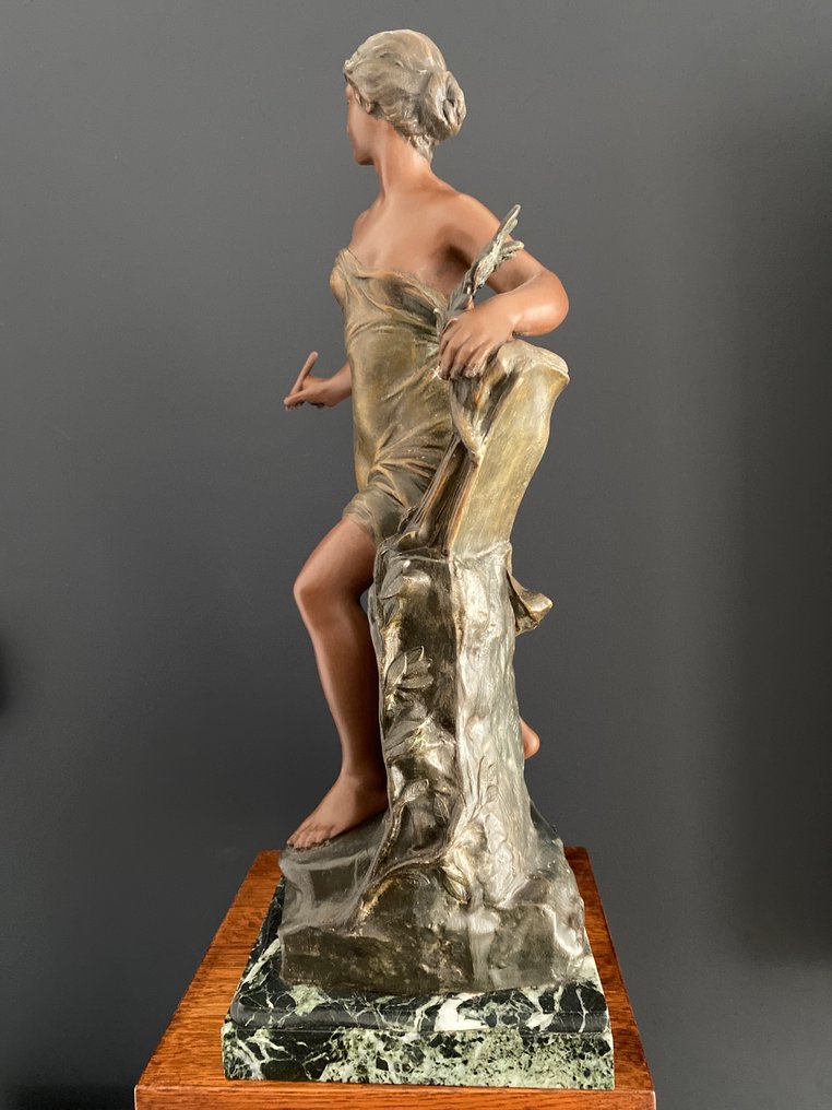 玩具人偶 - Statua Eugene Marioton 1900-1930 Francja 9 kg - 合金, 大理石 #3.2