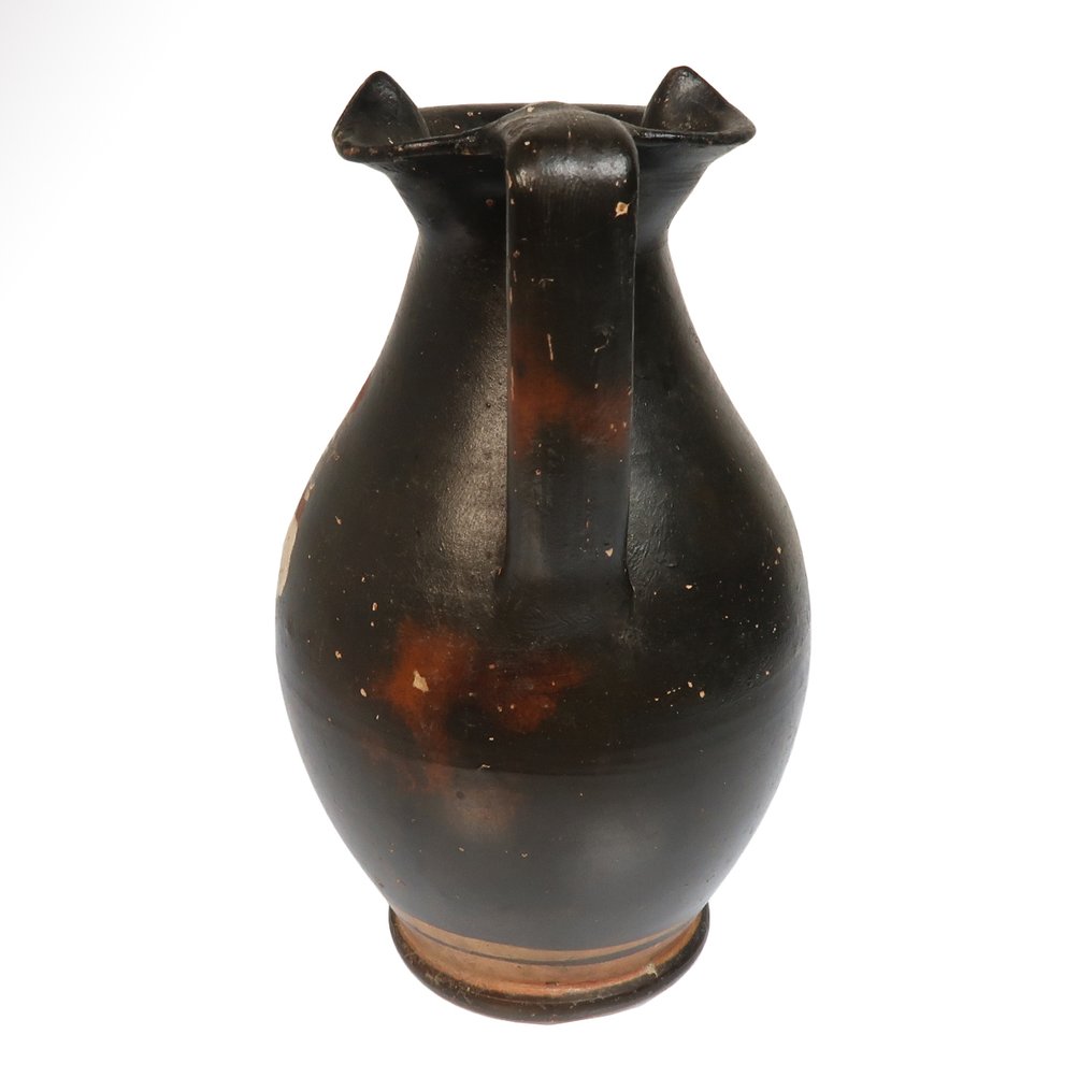 Αρχαία Ελληνικά, Απουλιανά Terracotta Διακοσμημένος Χούς (Συλλογή Hattat & Ascher) #3.2