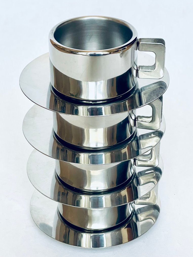 Casalinghi/ Vev Vigano - Italian Design - Καφετιέρα - STO/ Kontessa - INOX - Εποχή του Διαστήματος #2.1