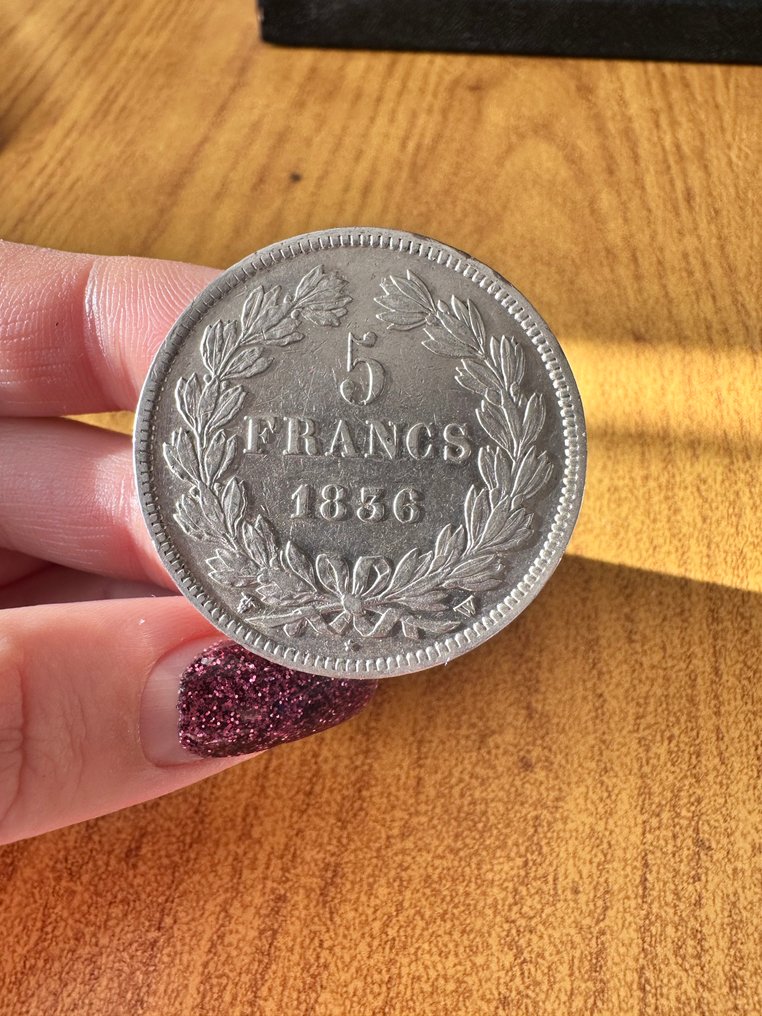 Γαλλία. Louis Philippe I. 5 Francs 1836-W, Lille (χωρίς τιμή ασφαλείας) #1.0