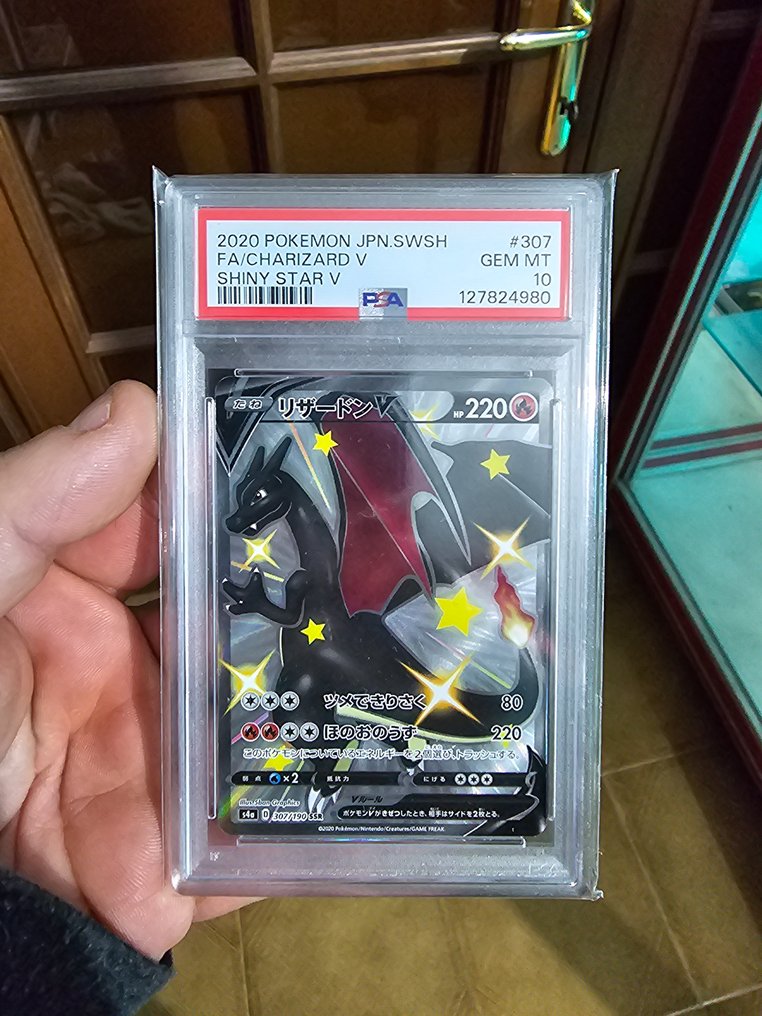 Pokémon - 1 Graded card - Charizard 307/190 SSR Full art, Foil, Alternate art, Secret rare - PSA 10 - Sword & Shield - Graded card + signature on slab #3.2