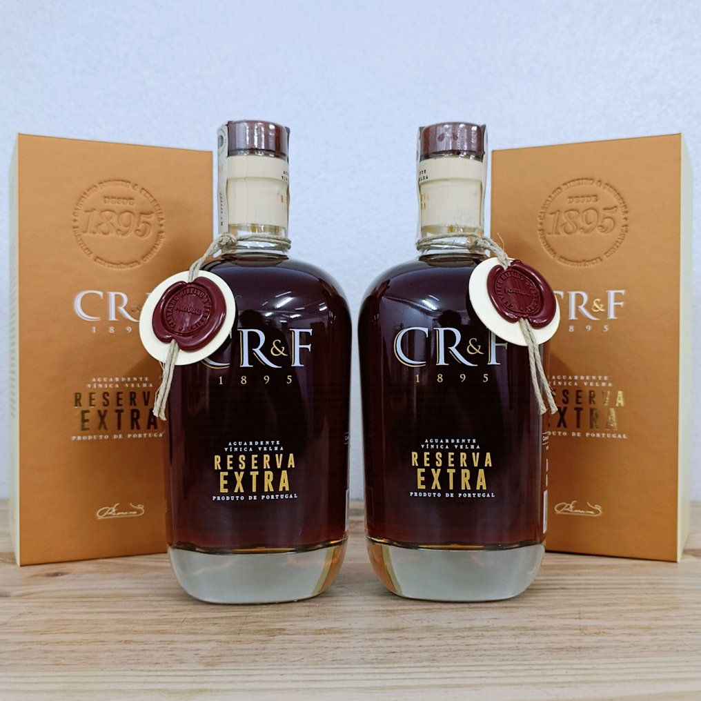 Carvalho Ribeiro & Ferreira - CR&F Reserva Extra Old Wine Brandy - 70cl - 2 bottiglie #1.0