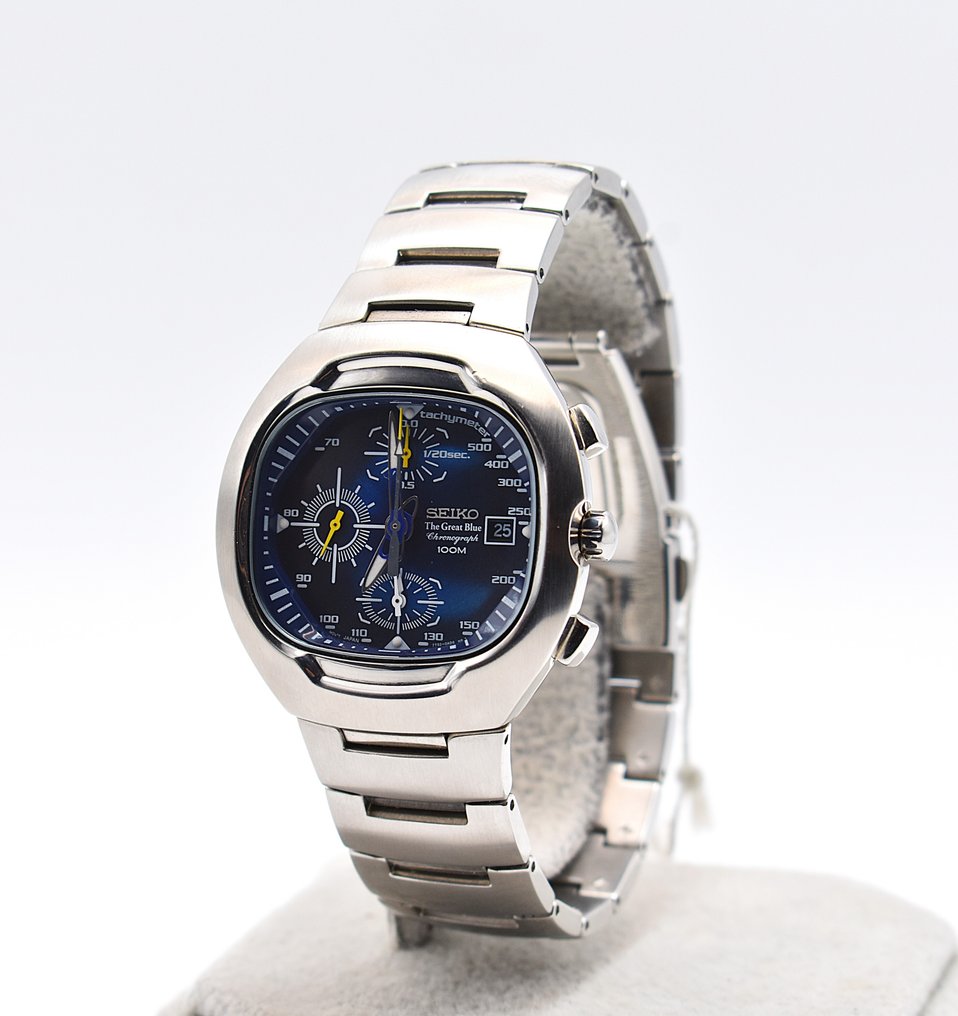 Seiko - Chronograph - Ingen mindstepris - The Great Blue - 7T92.0AD0 - Date - Mænd - 2000-2010 #1.0