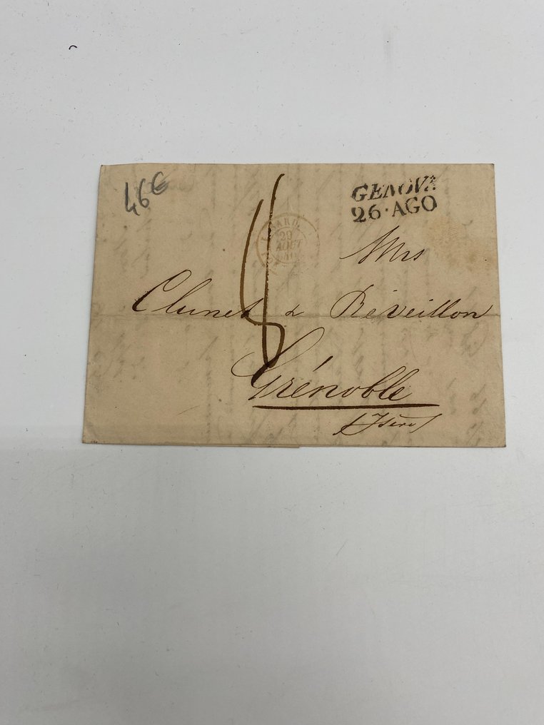 Ιταλία 1834/1859 - Σετ 48 προδρόμων αποστολών προς τη Γαλλία. #1.0