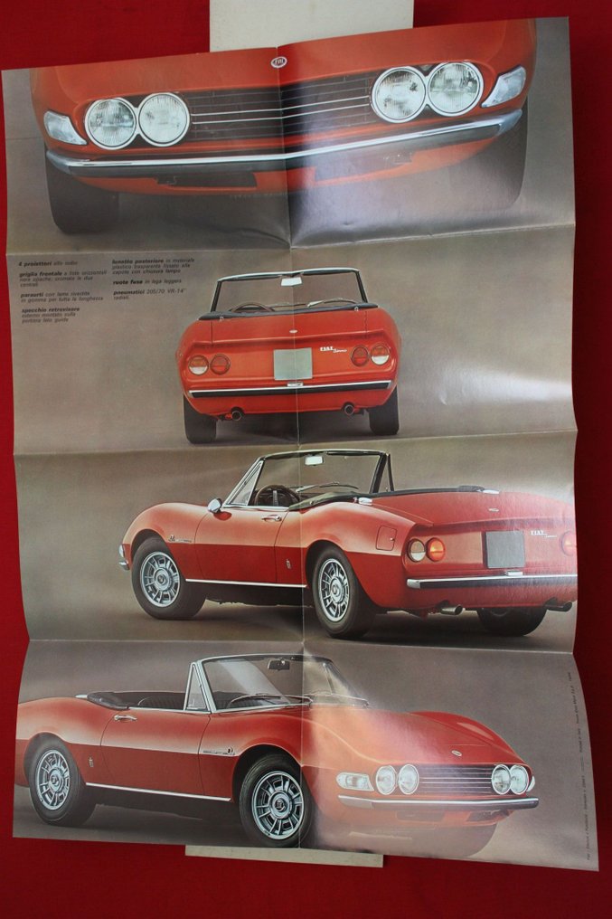 Brochure - Fiat - Fiat Dino Spider 2400 brochure folder prospekt portfolio press kit #4.3