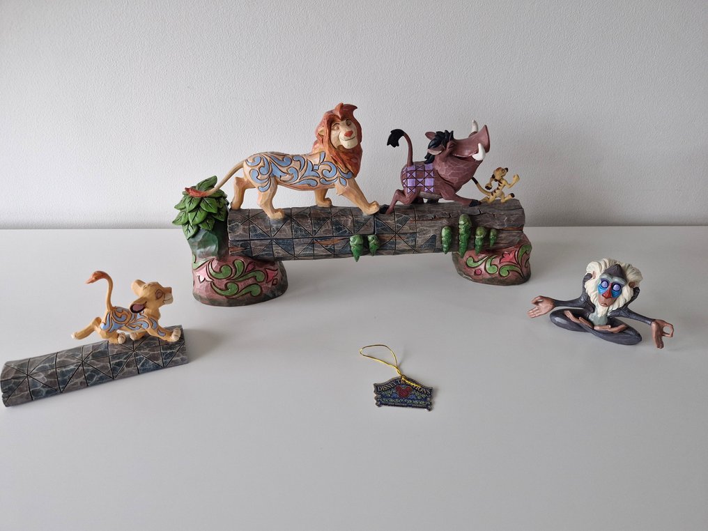 Disney Traditions - Jim Shore - Carefree Camaraderie The Lion King - Simba, Timon and Pumbaa Figurine including Rafiki #1.0