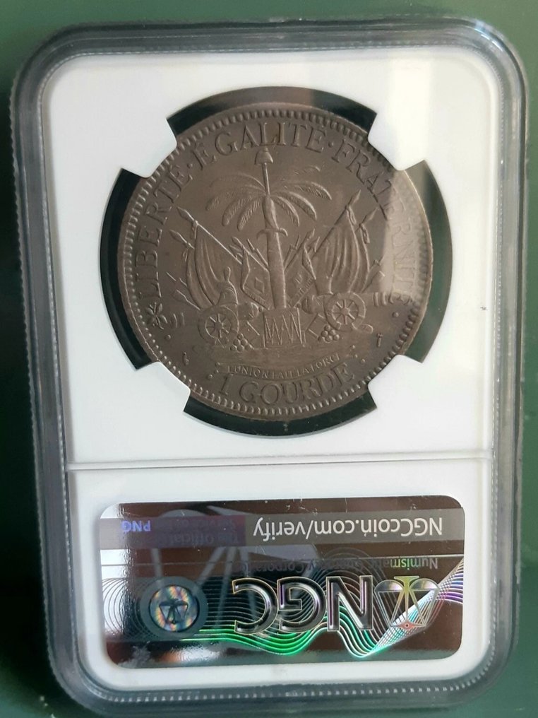 Αϊτή. 1 Gourde 79 (1882) XF45 #1.0