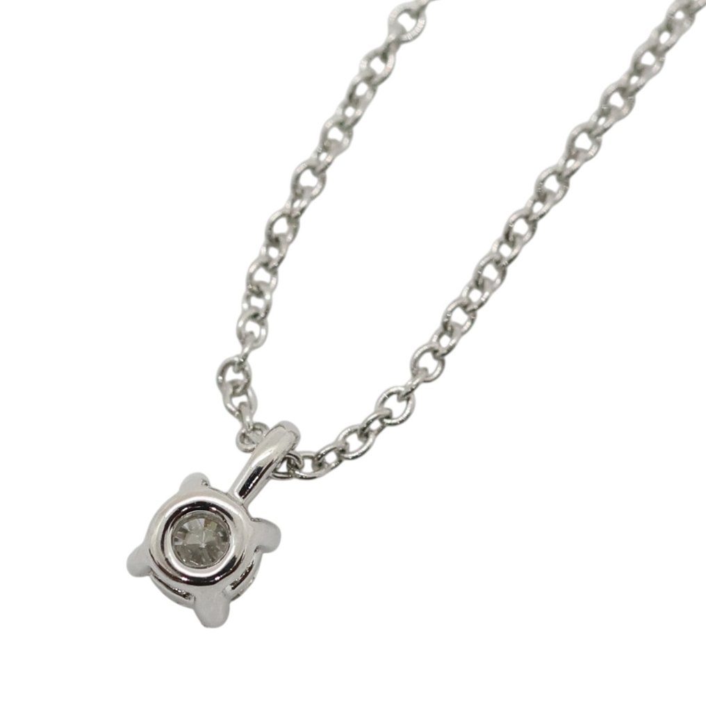 Tiffany & Co. - 吊墜頸鏈 - Solitaire Diamond Pendant 鉑金 -  0.17ct. tw. #2.1
