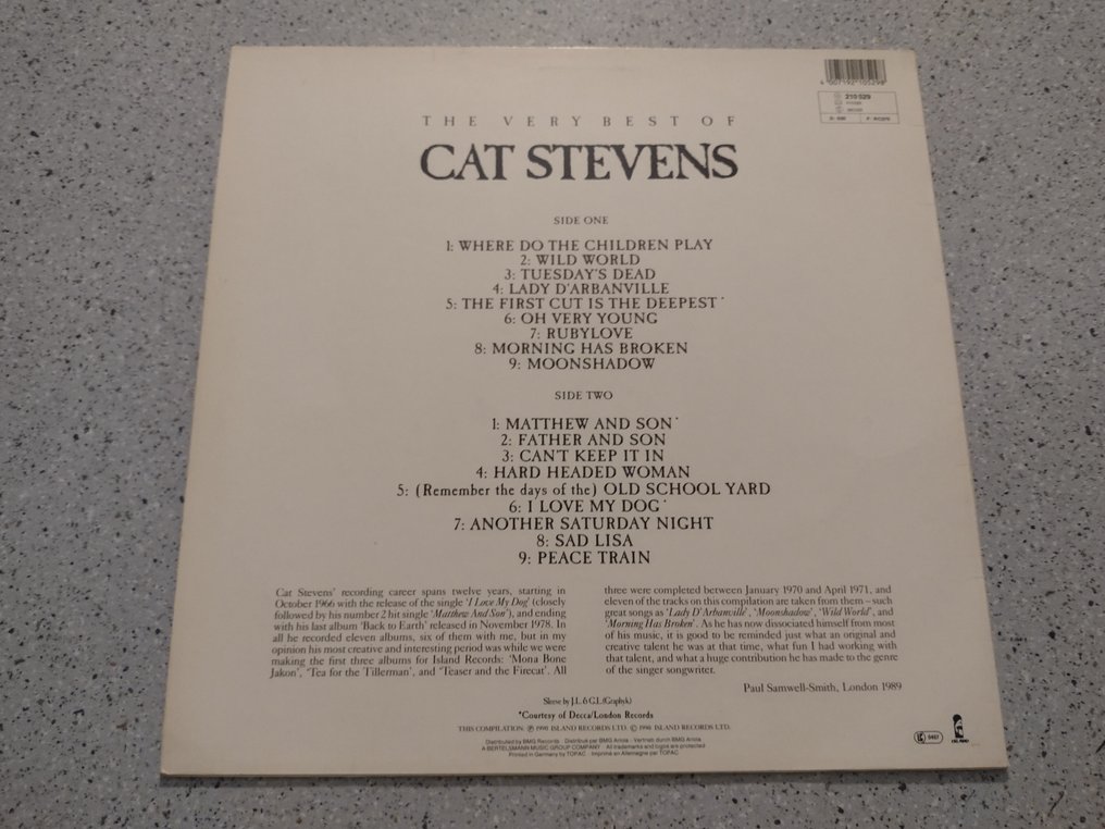 Cat Stevens - Mona bone Jakon - Teaser and the firecat - The very best of Cat Stevens - Greatest hits - The - 多个标题 - 黑胶唱片 - 1st Pressing, Reissue - 1971 #3.2