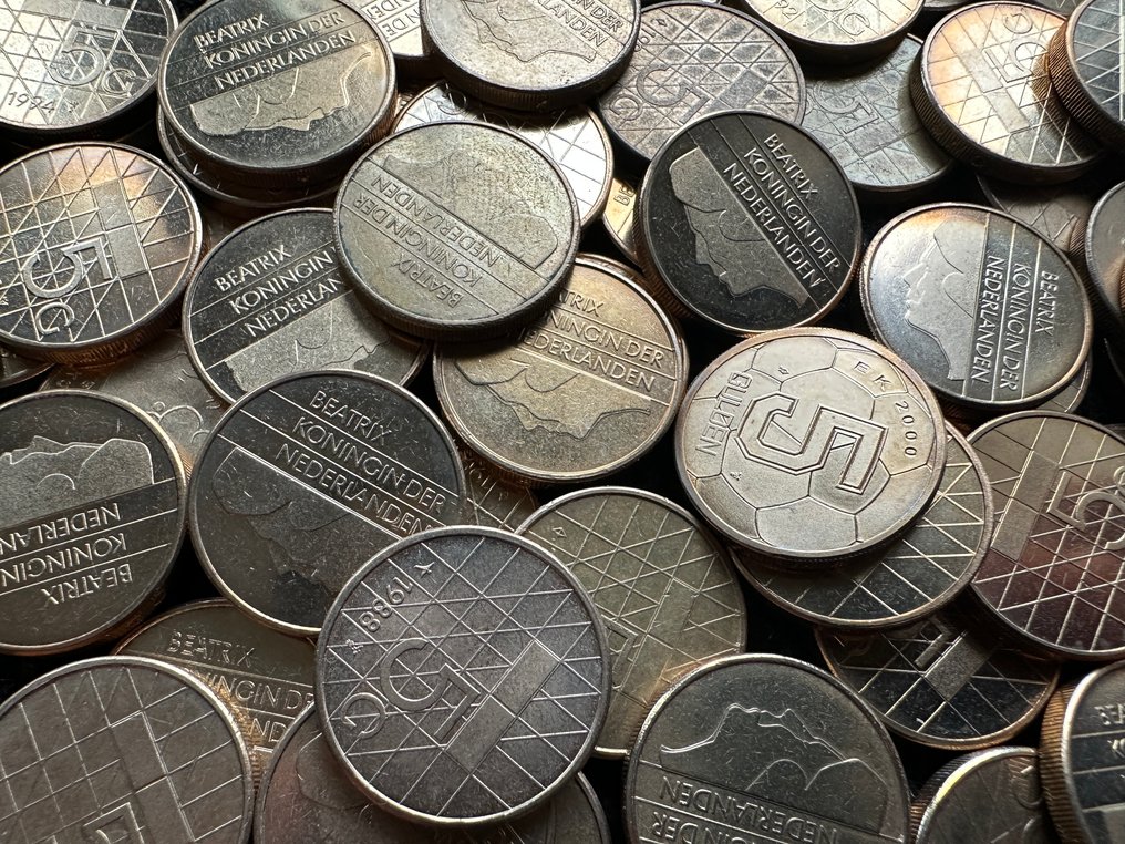 Ολλανδία. Partij 5 Gulden munten Koningin Beatrix (200 stuks)  (χωρίς τιμή ασφαλείας) #1.0