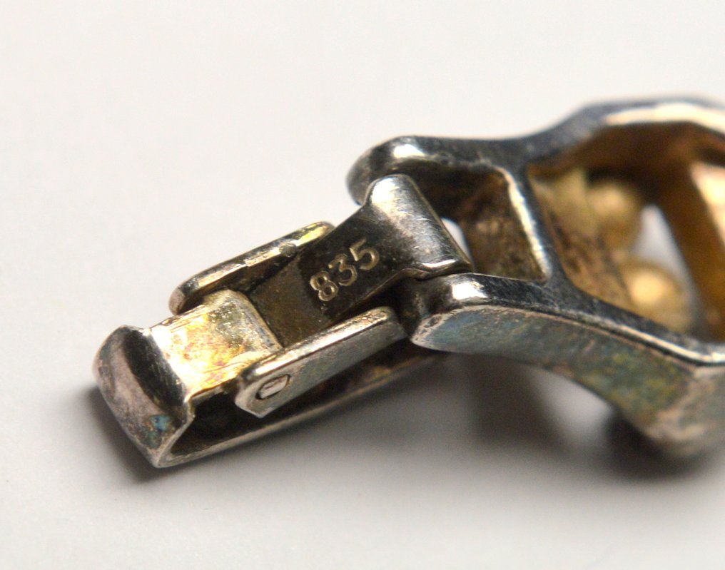 χωρίς τιμή ασφαλείας - Βραχιόλι 835 Ασήμι - 31,0g - Σκανδιναβικός Μοντερνισμός #4.3