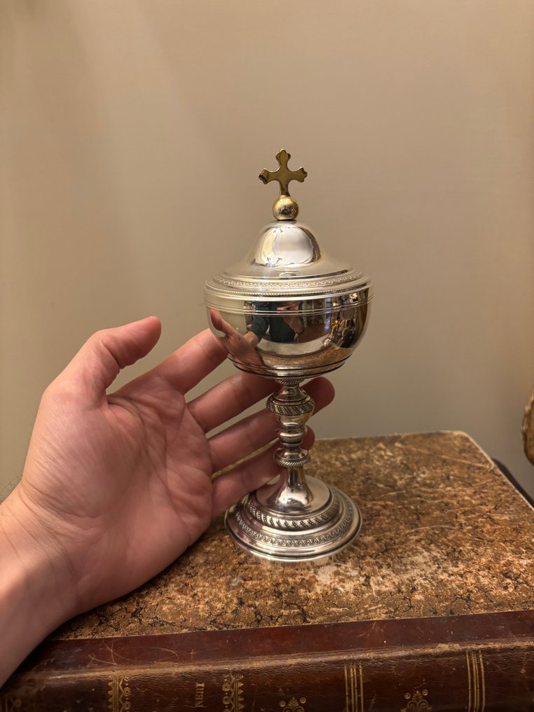 Pyx - Fém, Ezüstözött - Pisside metallo argentato. #1.0