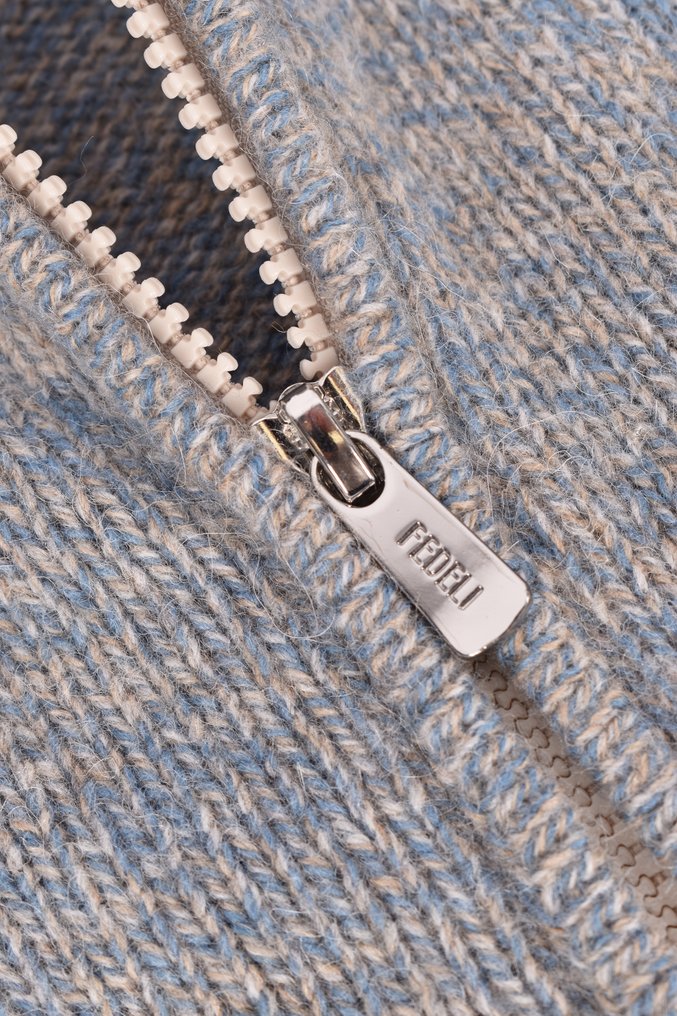 Fedeli - Alpaca & Wol - Full zip - 50 - Jumper - New with tags #1.0