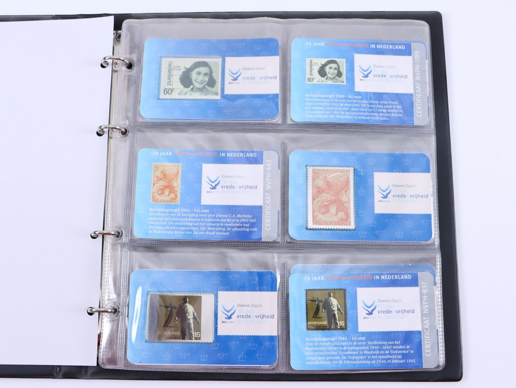 Ολλανδία - Ασημένια γραμματόσημα «70 χρόνια Ειρήνης & ελευθερίας στην Ολλανδία» (12x) - στο άλμπουμ #1.0