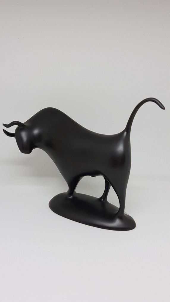 Royal Dux - Jaroslav Ježek - Φιγούρα - Black Bull - Πορσελάνη #3.2