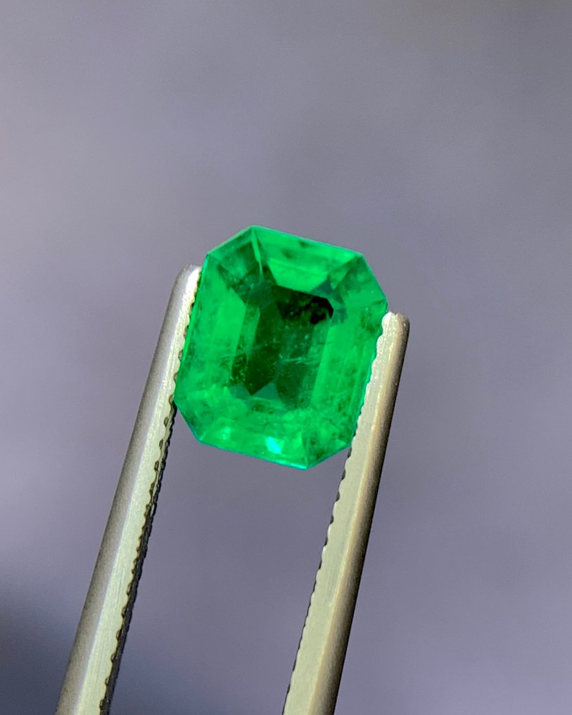 1 pcs  綠色 祖母綠  - 1.86 ct - Gem research Swiss Lab (GRS) - 鲜明绿色哥伦比亚 GRS #3.2