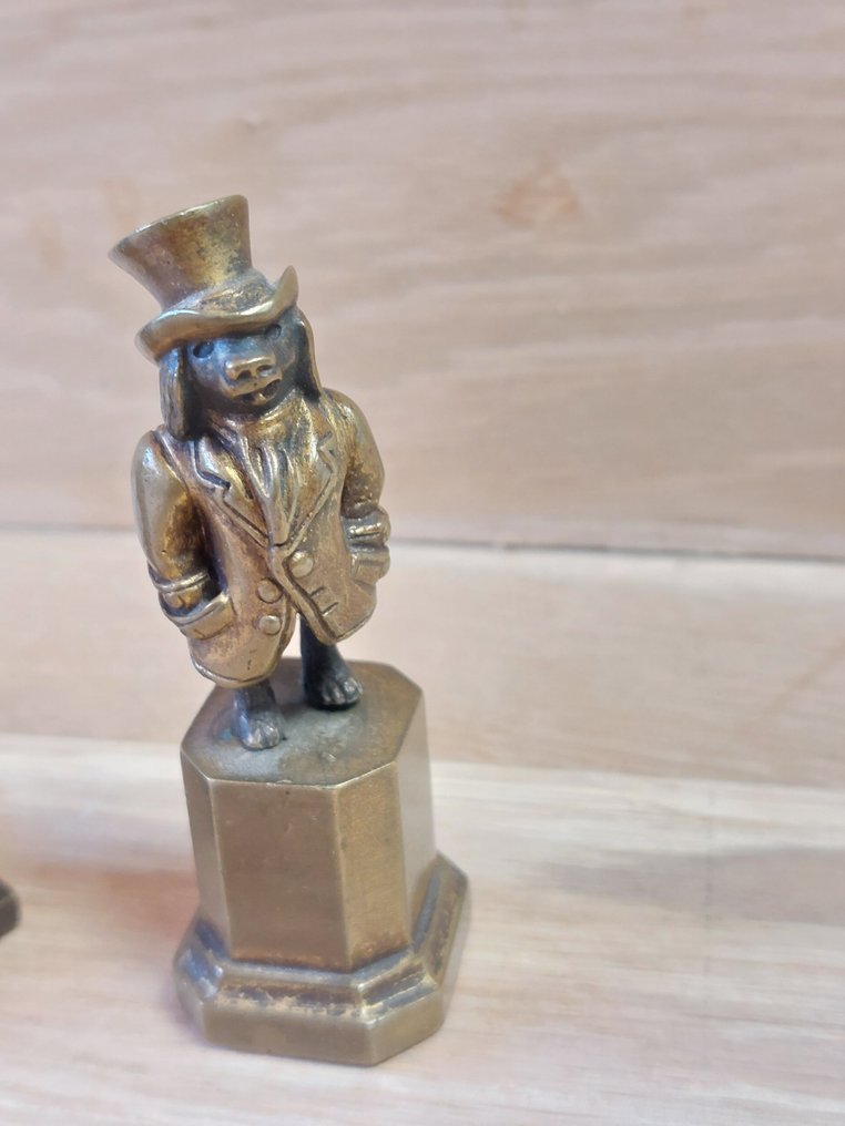 Statue, Lot 3 petits bronze - 8 cm - Bronze, Marble, Spelter #3.2