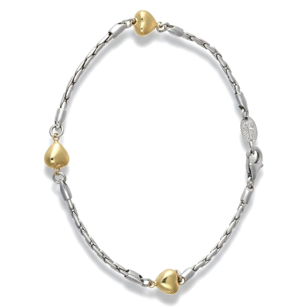 手鈪 - 18 克拉 黃金, 白金 #4.3