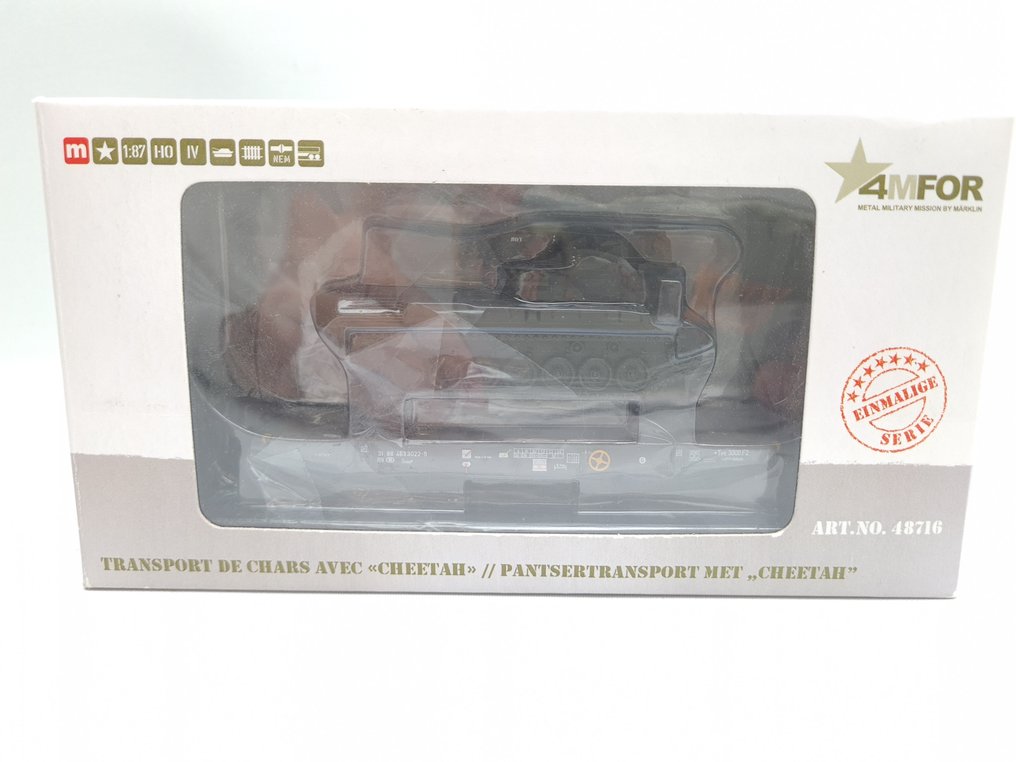 Märklin H0 - 48716 - Τρένο μοντελισμού μεταφοράς εμπορευμάτων (1) - Φορτηγό με δεξαμενή 'Cheetah'. - NMBS #1.0