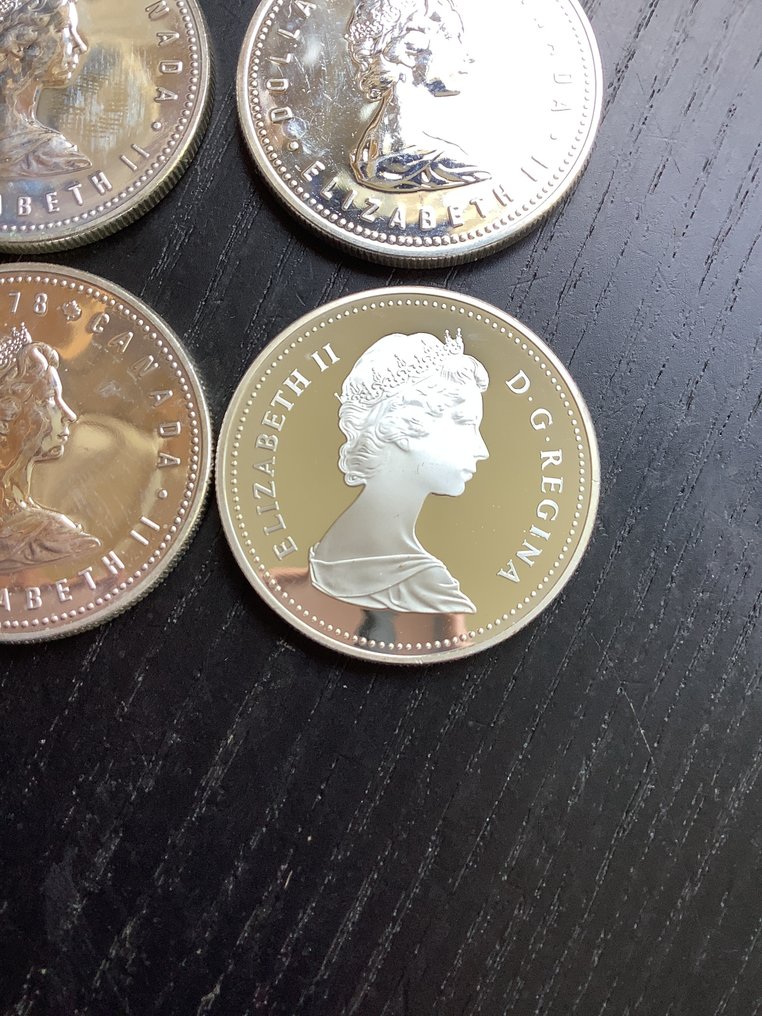 加拿大. 1 Dollar 1966/1982, 8 stuks  (沒有保留價) #4.3