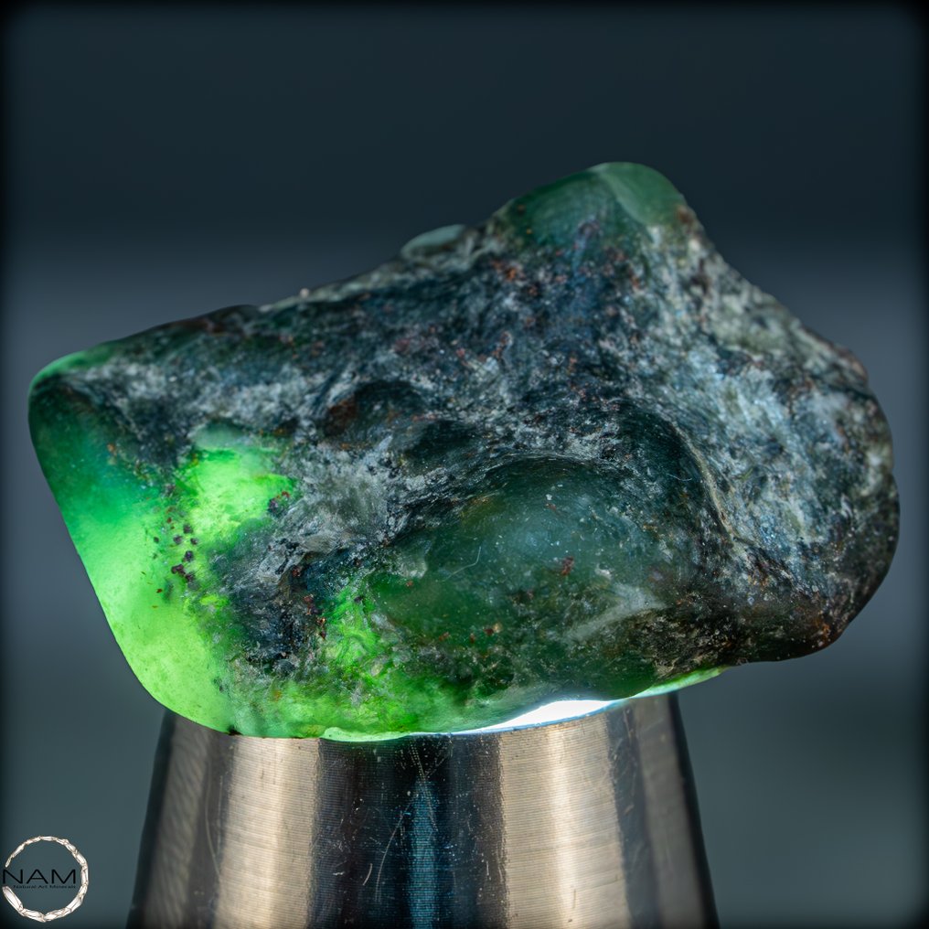 Φυσικός ακατέργαστος κρύσταλλος σμαράγδι με εξαιρετική ένταση χρώματος - 93,20 κατ- 18.64 g #1.0