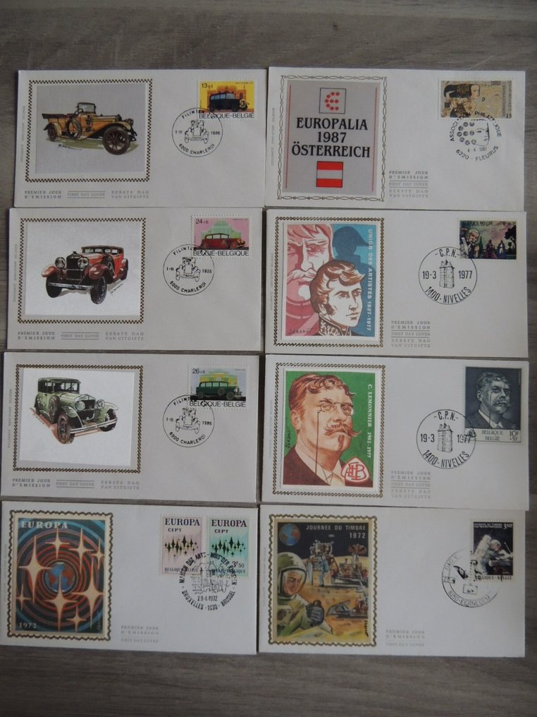 比利時  - 一个装有600枚FDC的盒子 #1.0