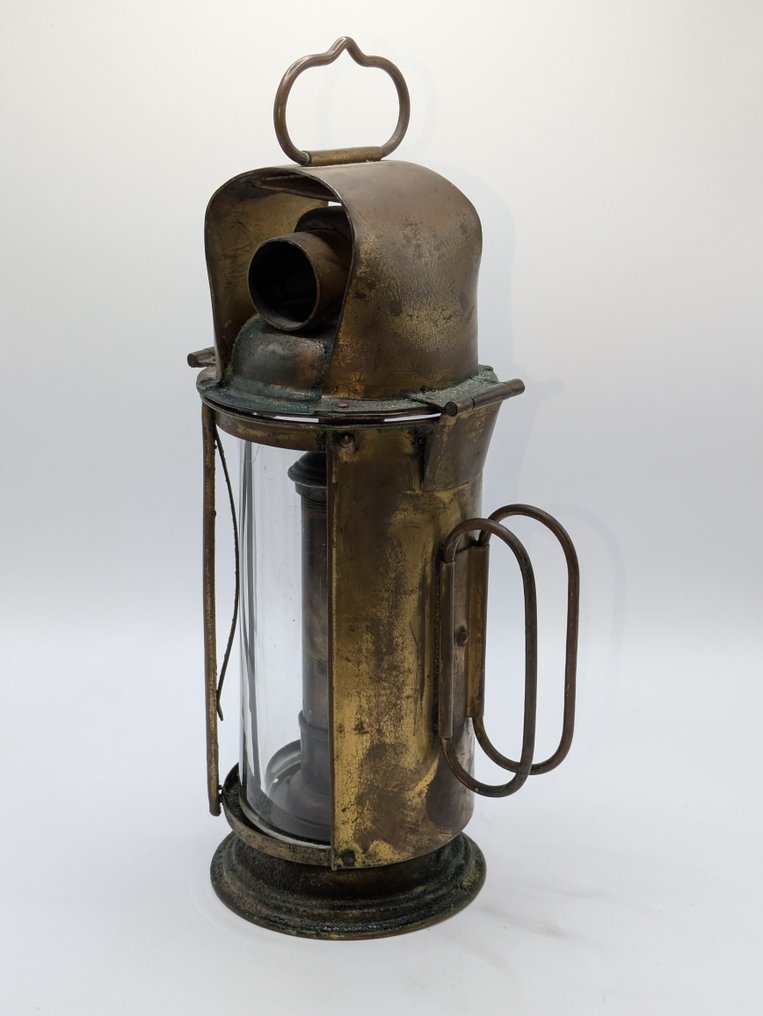 Luchaire - Lantern - Brass, Crystal - 19th-century military lantern #4.3