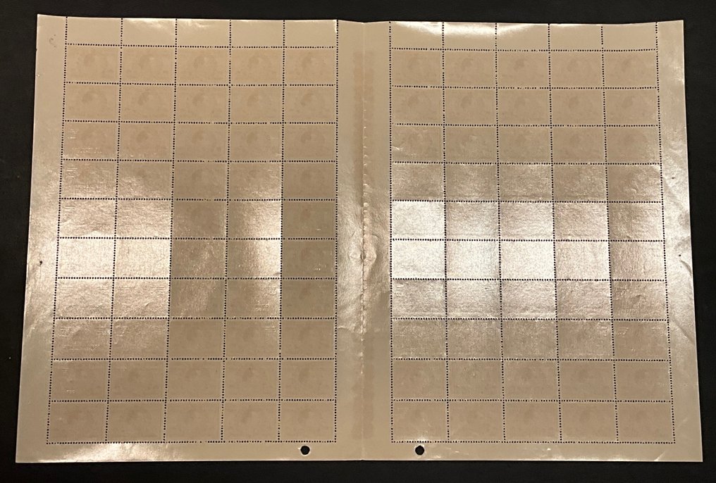 比利時 1947 - 航空邮寄：“纽约国际邮票展览（CIPEX）- 带有隔板的整张邮票册” - OBP PA21/PA23 #4.3