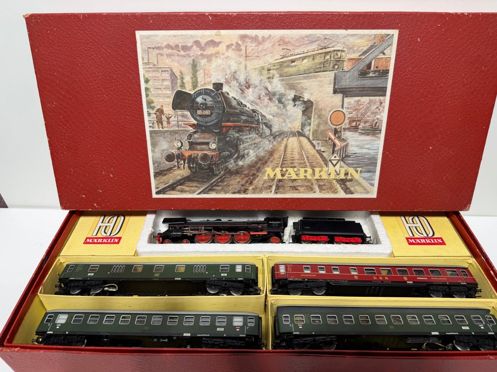 Märklin H0 - 3148 - Kit de iniciação (1) - Conjunto inicial de cerca de 1958. - DB #1.0