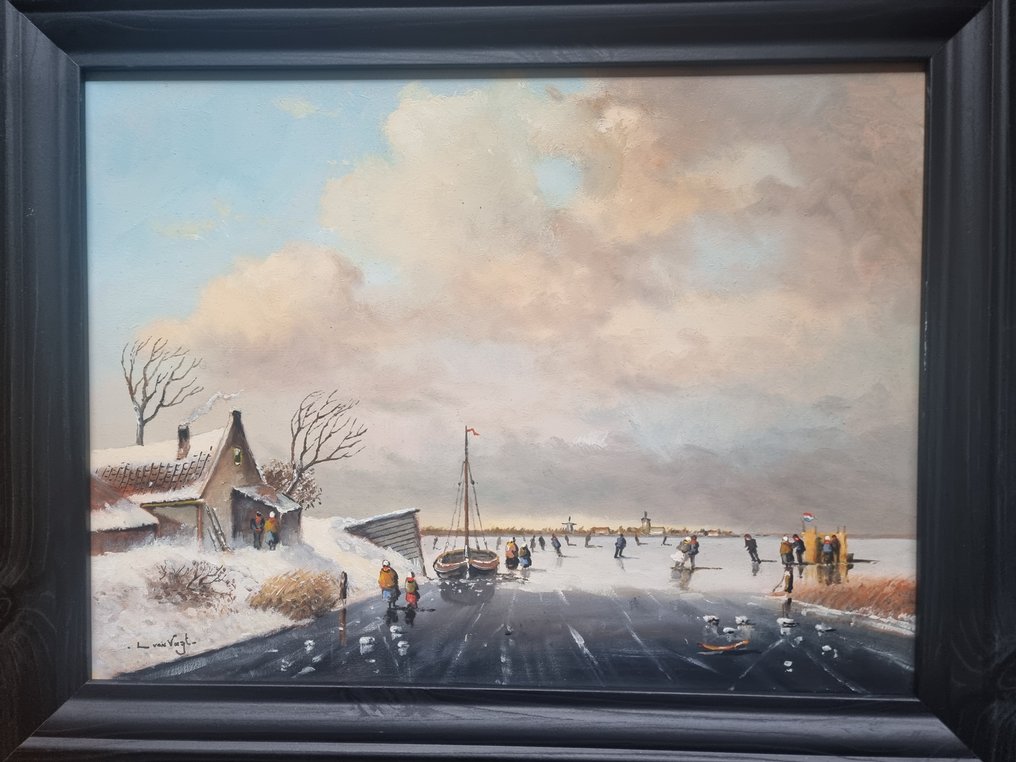 L. van Vugt (1952) - Winterlandschap #3.2