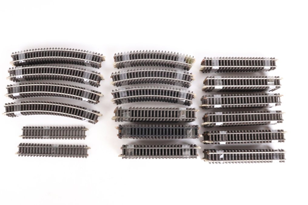 Märklin H0 - 2100-serie - Voie ferrée pour trains miniatures (134) - Holprofiel K-rails droit + courbé #1.0