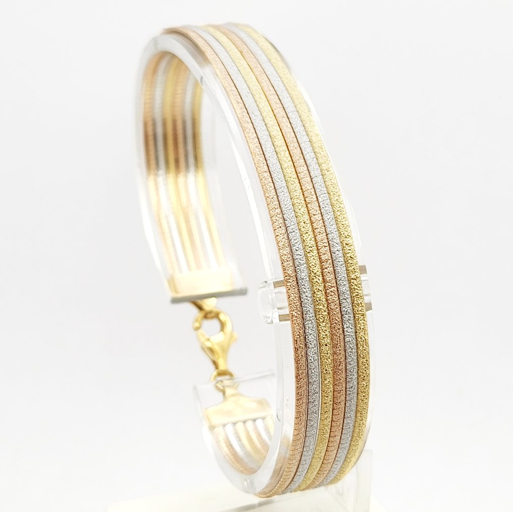 Βραχιόλι - 18 καράτια Κίτρινο χρυσό, Λευκός χρυσός, Ροζ χρυσό #1.0