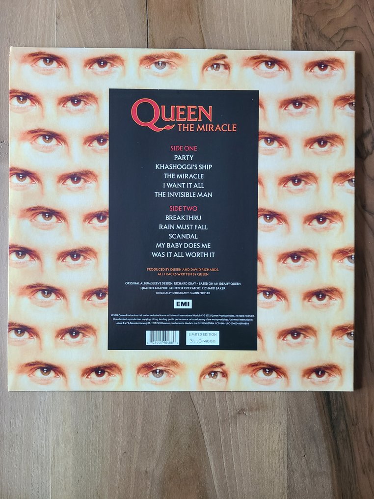Queen - The Miracle - LP - Disco imagen, ¡Edición limitada y numerada! ¡Solo 4000 en todo el mundo! - 2022 #4.3