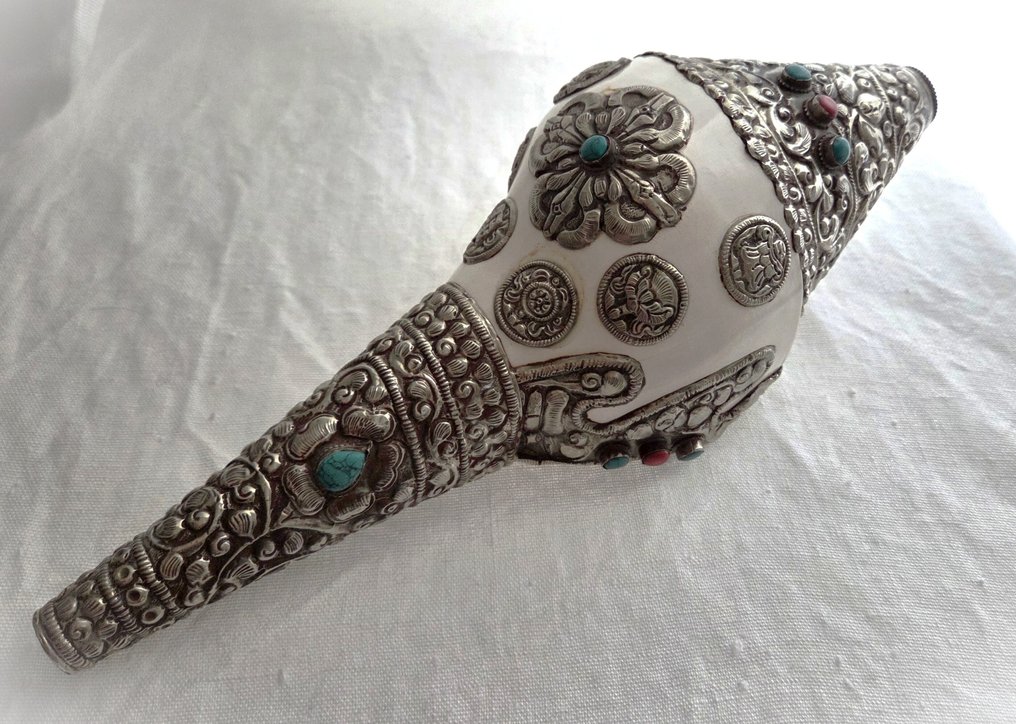 Ηχογαβάθα - Ασημί, Shell - 1970-1980 - Conchiglia Dung-Dkar #1.0