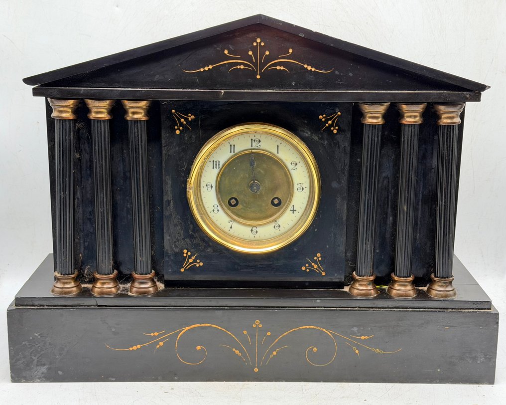 Mantel clock Neo-Classicism Marble, Brass - 1850-1900 #2.1
