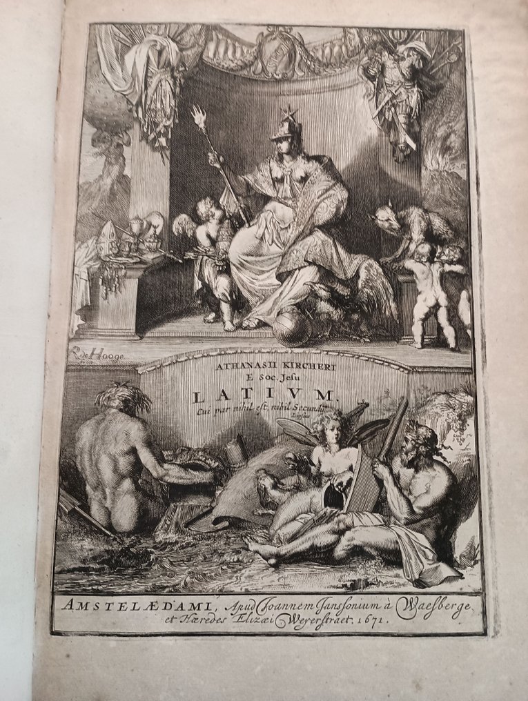 Athanasius Kircher (1602-1680) - Latium. Id est, Nova & Parallela Latium Veteris cum Novi Descriptio - 1671 #1.0