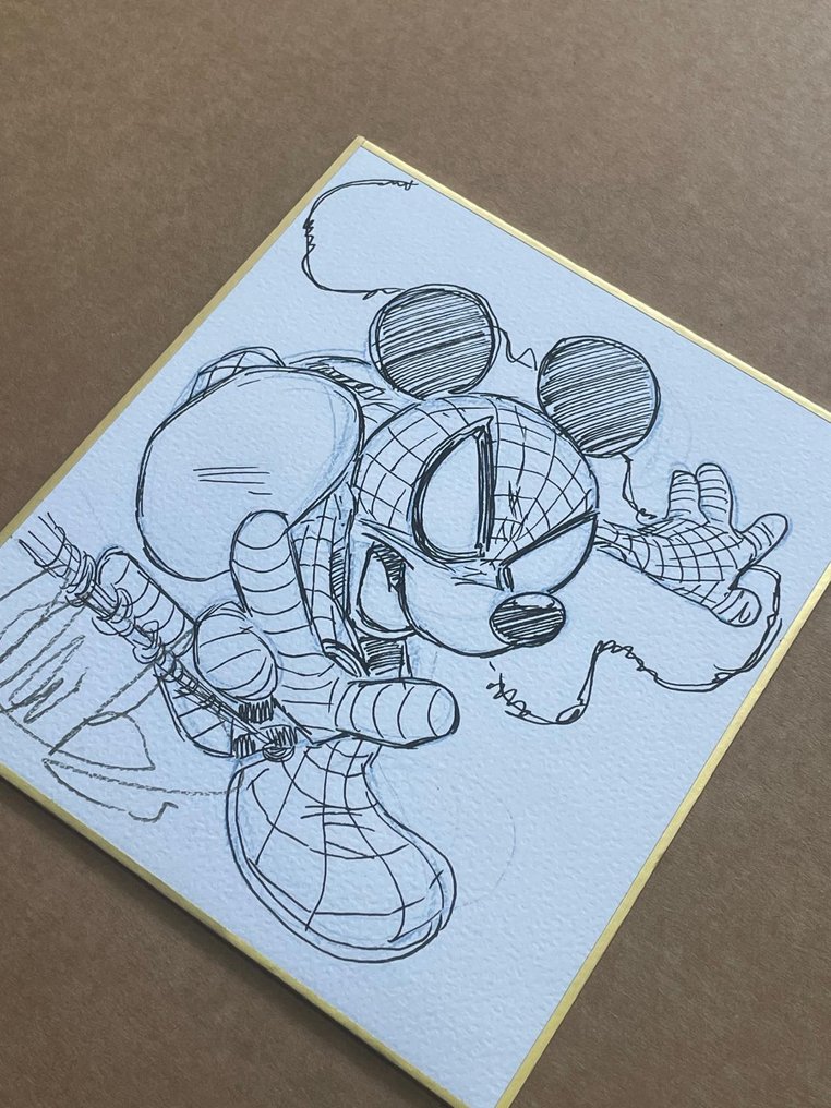Claudio Sciarrone - 1 Original drawing - Topolino, Spider-Man - Shikishi - 2025 #1.0