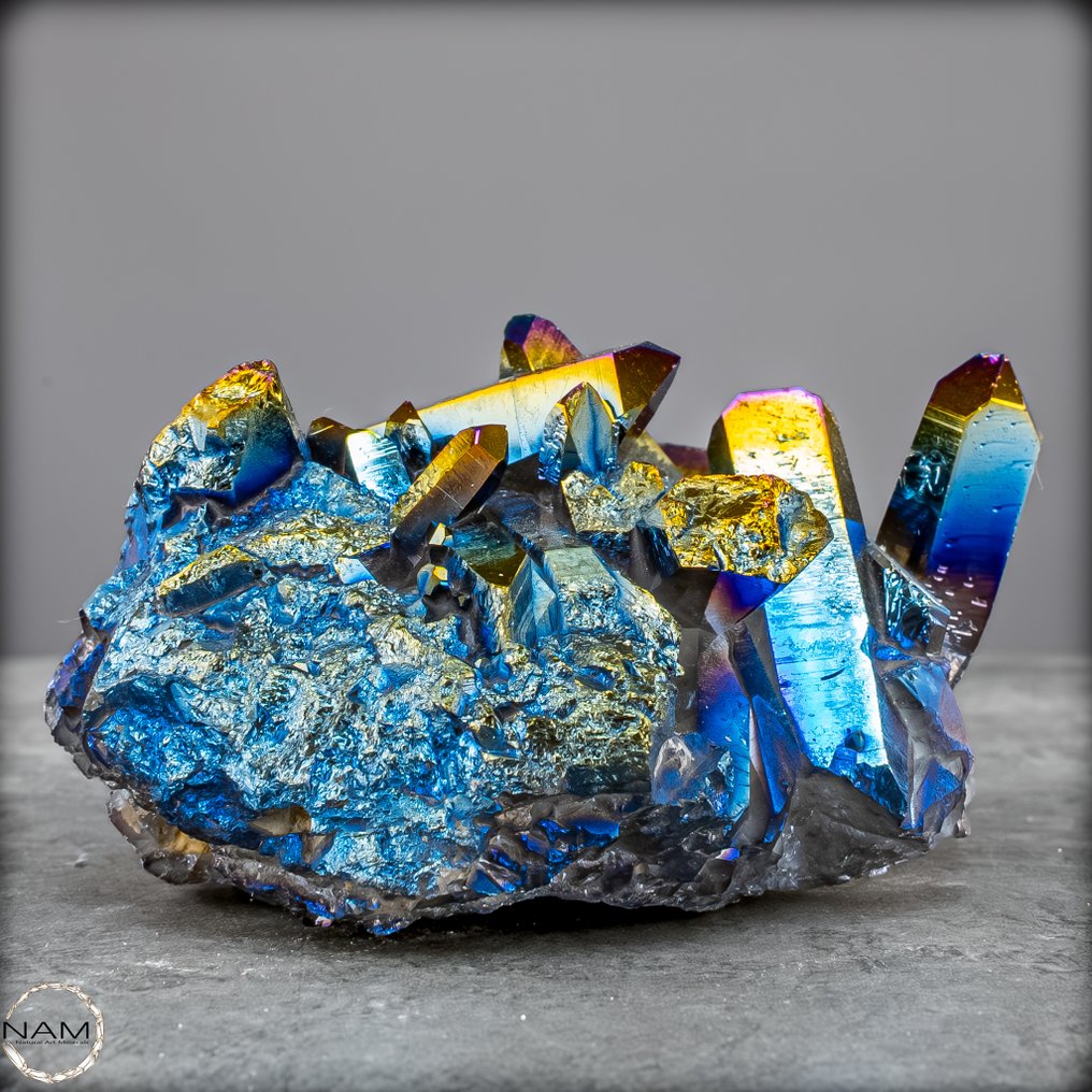 Rare, beautiful Aura Amethyst Geode- 702.48 g #4.3