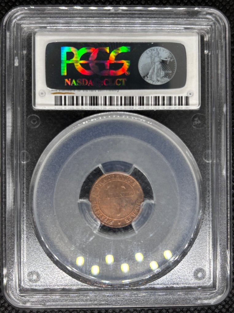 Frankrijk. 1 Centime 1884-A Cérès. PCGS MS66RD (Zonder minimumprijs) #1.0