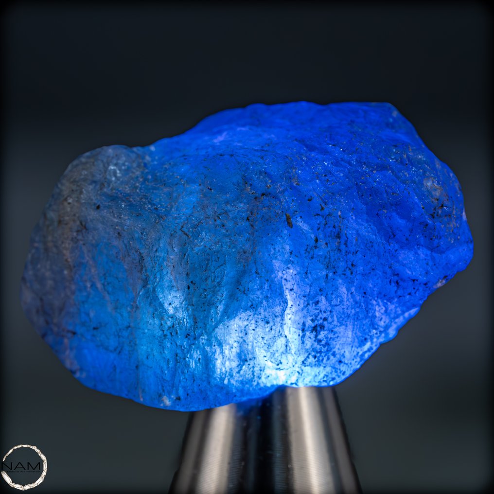 Φυσικός, σπάνιος ακατέργαστος κρύσταλλος Tansanit. Εντονου μπλε μοναδικό πολύτιμο λίθο - 56,70 καρατ.- 11.34 g #4.3